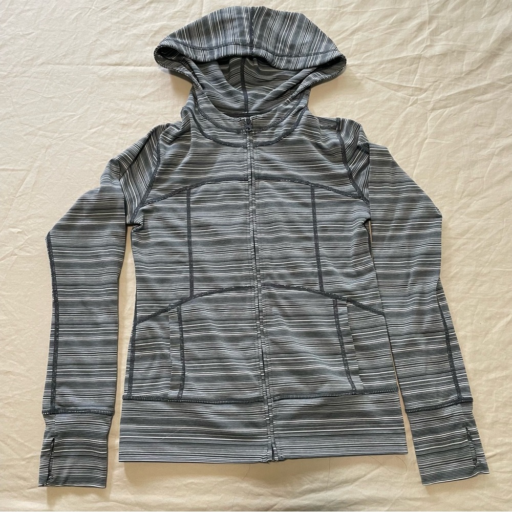 Zella girl, gray workout jacket, size 8/10